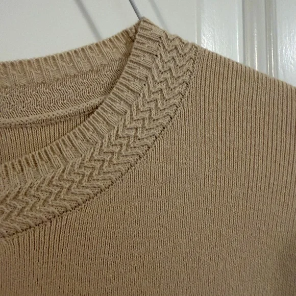 English Factory Beige and White Long Sleeve Dress - Picture 6 of 7